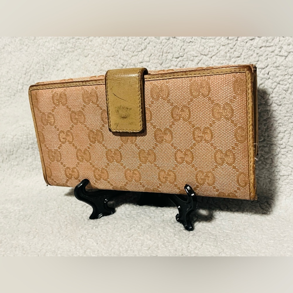 Gucci Lovely Heart GG Monogram Long Bifold Wallet - Picture 7 of 11